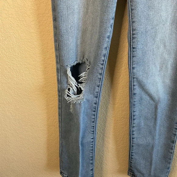 Altrar'd State Womens Light Wash High‎ Waist Distressed Straight Leg Denim Jeans - Picture 3 of 7